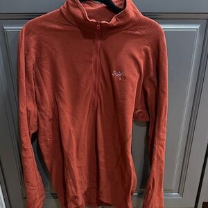 Arc'teryx Burnt Orange Half-Zip Top